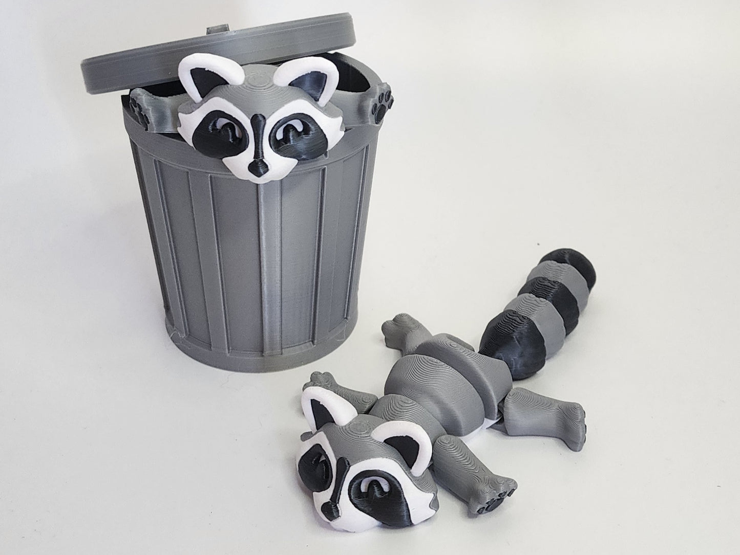 Trash Panda and Bin Set