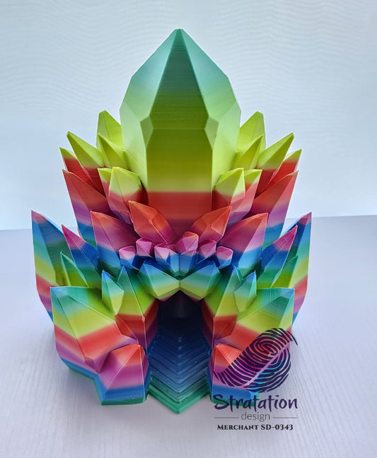 Rainbow Crystal Dice Tower