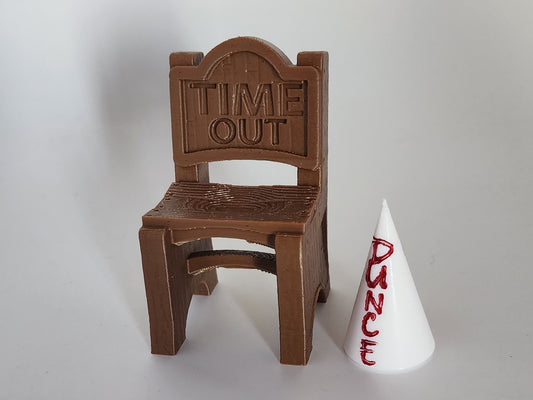 Dunce Hat and Chair Set - Dice Jail